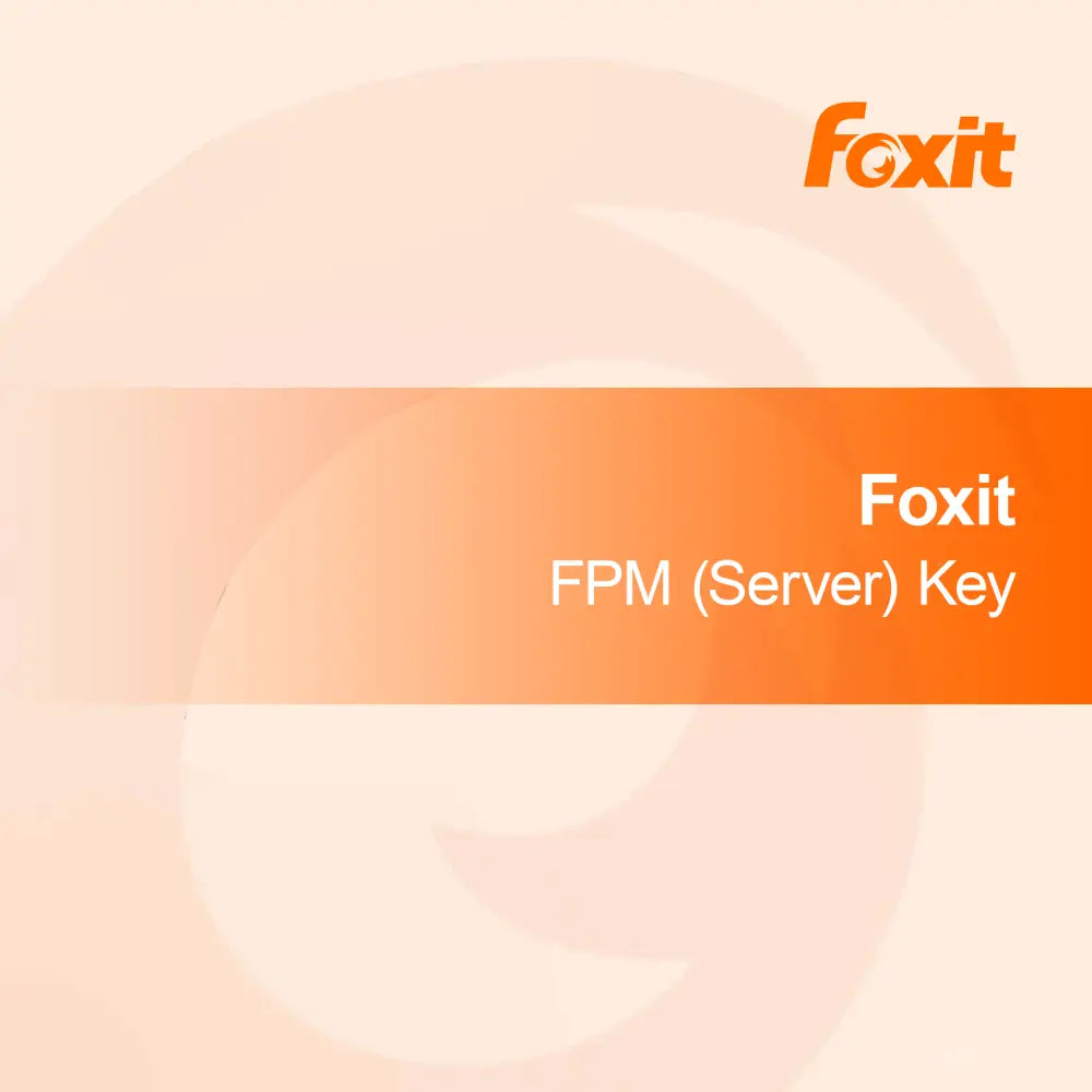 Foxit FPM (Server) Sleutel