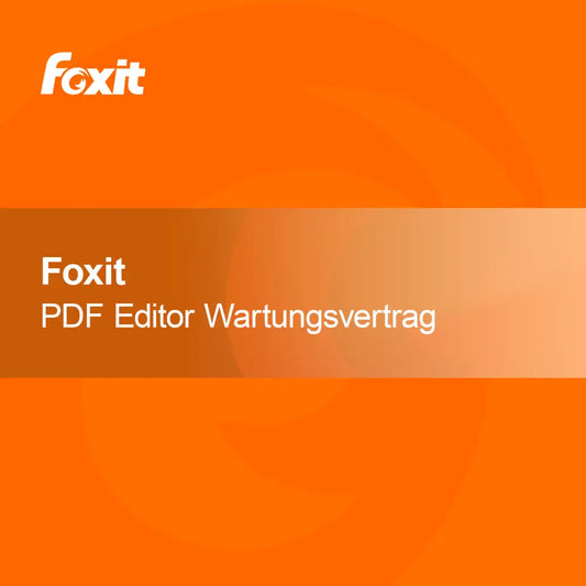 Foxit PDF Editor + onderhoudscontract
