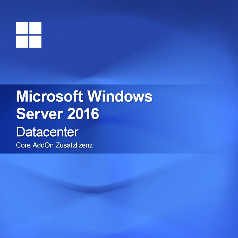 Microsoft Windows Server 2016 Datacenter, Core AddOn aanvullende licentie