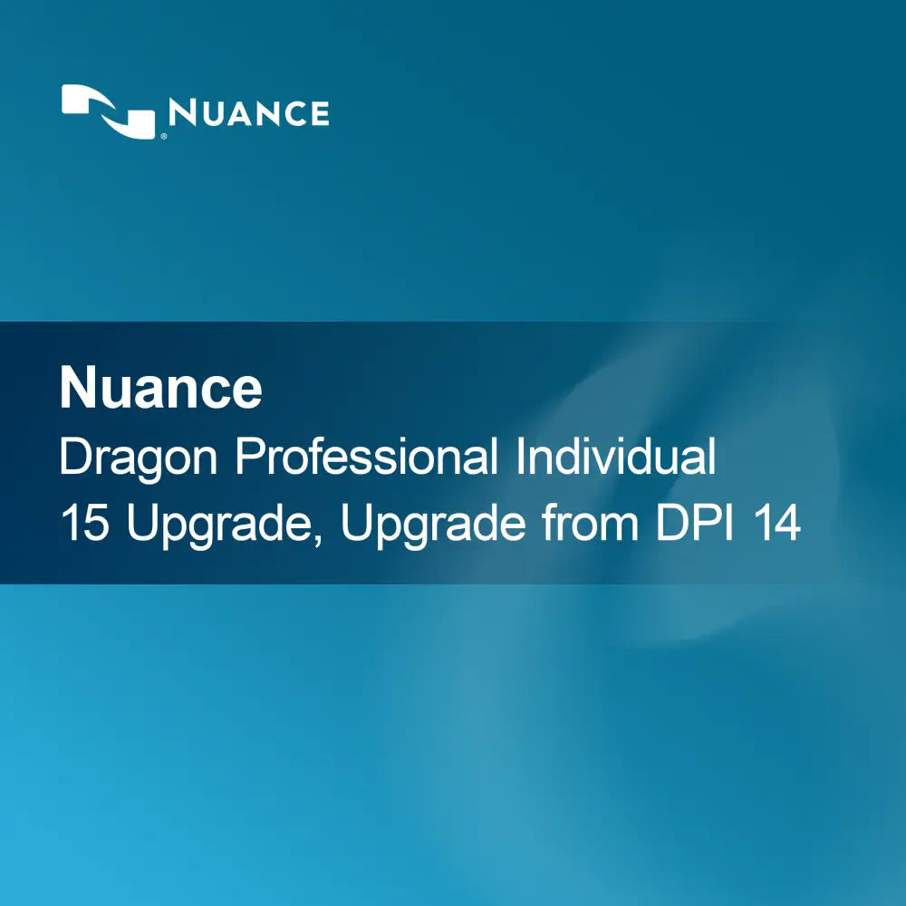 Nuance Dragon Professional Individual 15 Upgrade, Upgrade van DPI 14