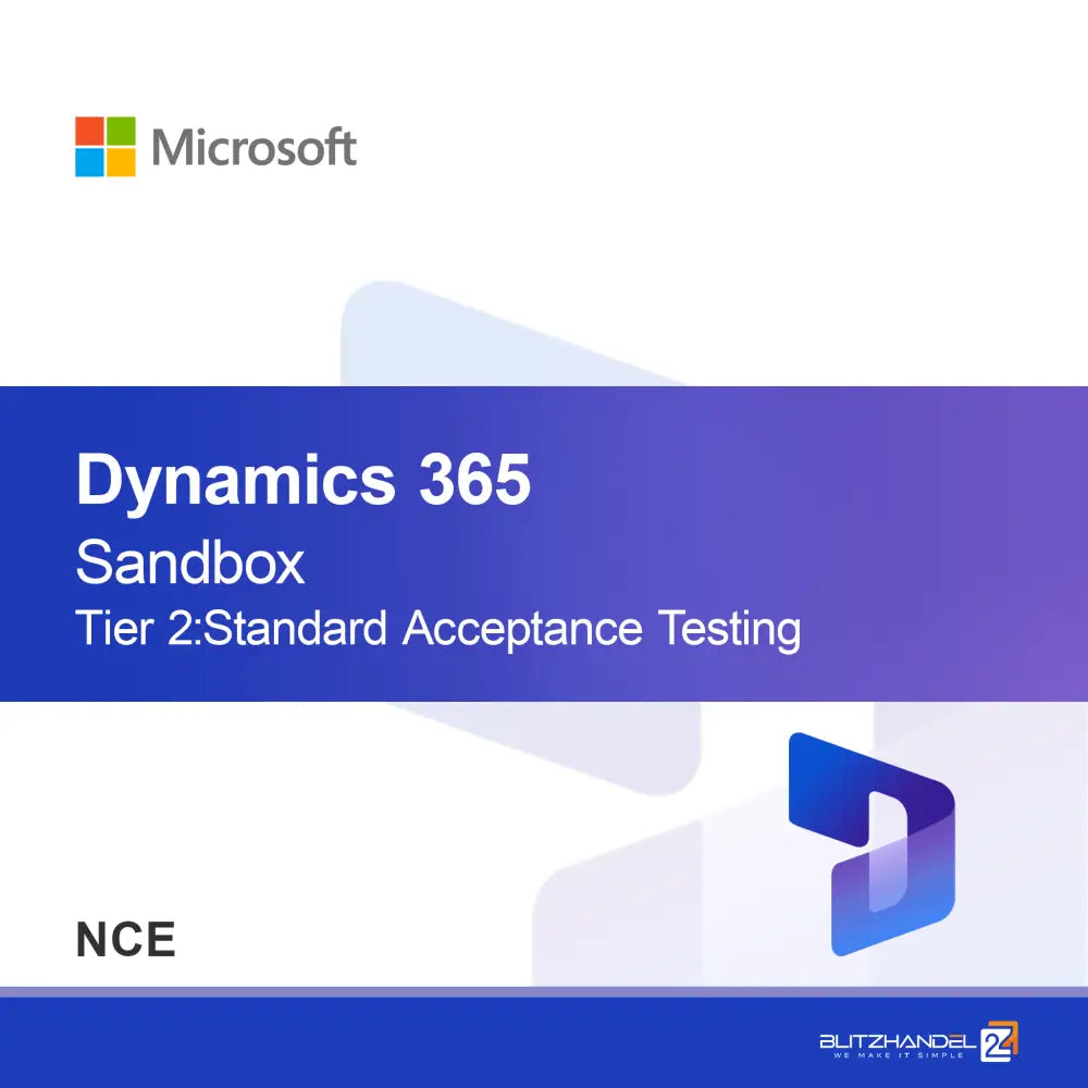 Dynamics 365 Operations - Sandbox Tier 2: Standaard Acceptatietesten