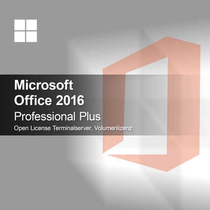 Microsoft Office 2016 Professional Plus Open License Terminalserver, volumelicentie