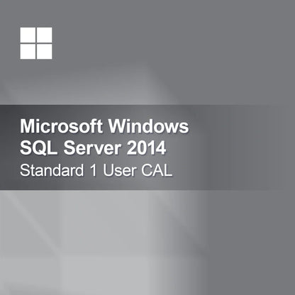 Microsoft SQL Server 2014 Standard 1 Gebruiker CAL